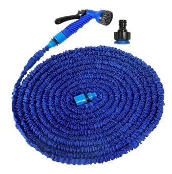 Elastic Hose สายยางยืดหด-in-หัวฉีดน้ำ 22.5เมตร/75FT จะขยายและสัญญา (สีน้ำเงิน) Elastic Hose สายยางยืดหด-in-หัวฉีดน้ำ 22.5เมตร/75FT จะขยายและสัญญา (สีน้ำเงิน)