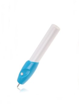 ปากกาแกะสลัก ไม้ เหล็ก ez engraver pen - ขาว/ฟ้า ปากกาแกะสลัก ไม้ เหล็ก ez engraver pen - ขาว/ฟ้า
