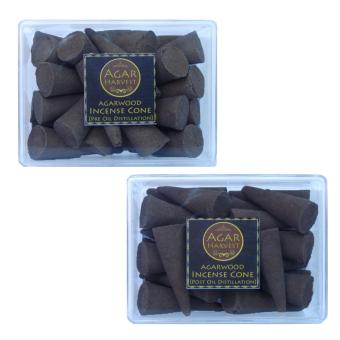 AgarHarvest Agarwood Cone Set ธูปปั้น (ก่อนกลั่น+หลังกลั่น) ไม้หอม ไม้กฤษณา แท้ Pure Fragrance Agarwood Incense Cone (Pre Oil Distillation 75 g. + Post Oil Distillation 75g.) AgarHarvest Agarwood Cone Set ธูปปั้น (ก่อนกลั่น+หลังกลั่น) ไม้หอม ไม้กฤษณา แท้ Pure Fragrance Agarwood Incense Cone (Pre Oil Distillation 75 g. + Post Oil Distillation 75g.)