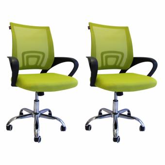 B&G โฮมออฟฟิศ เก้าอี้สำนักงาน เก้าอี้นั่งทำงาน (Green) - รุ่น B (แพคคู่) B&G โฮมออฟฟิศ เก้าอี้สำนักงาน เก้าอี้นั่งทำงาน (Green) - รุ่น B (แพคคู่)