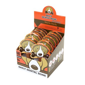 PET2GO ขนมขัดฟันสุนัข เดลี่ เดนทัลโบน รสไก่ 28g (14ชิ้น/กล่อง) PET2GO ขนมขัดฟันสุนัข เดลี่ เดนทัลโบน รสไก่ 28g (14ชิ้น/กล่อง)