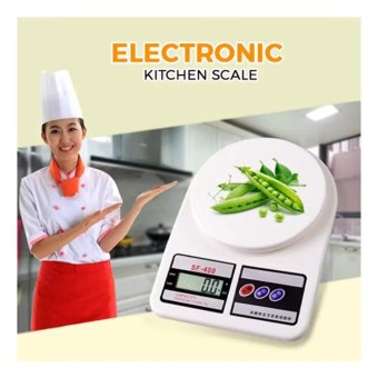 Electronic Kitchen Scale เครื่องชั่งน้ำหนักอาหาร 5,000 g รุ่น SF-400 (สีขาว) Electronic Kitchen Scale เครื่องชั่งน้ำหนักอาหาร 5,000 g รุ่น SF-400 (สีขาว)