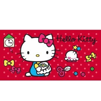 Sanrio ผ้าขนหนู Hello Kitty KT-7016 สีแดง ขนาด 30x60 นิ้ว Sanrio ผ้าขนหนู Hello Kitty KT-7016 สีแดง ขนาด 30x60 นิ้ว