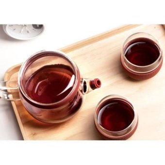 AZ44 Glass Tea Pot ชุดกาน้ำชา แก้วใส พร้อมแก้วชา 2ใบ AZ44 Glass Tea Pot ชุดกาน้ำชา แก้วใส พร้อมแก้วชา 2ใบ