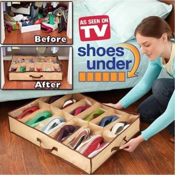 Hayashi-12 Pairs ShoesUnder ที่จัดเก็บรองเท้าประหยัดเนื้อที่ขนาด 12 คู่ Hayashi-12 Pairs ShoesUnder ที่จัดเก็บรองเท้าประหยัดเนื้อที่ขนาด 12 คู่
