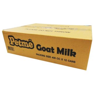 Petme Goat Milkนมแพะสเตอริไลศ์100% 400ml*12กระป๋อง Petme Goat Milkนมแพะสเตอริไลศ์100% 400ml*12กระป๋อง