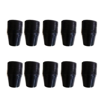 Papamami Pots Round Black Plastic กระถางพลาสติกกลมสีดำ 4 นิ้ว 100ใบ Papamami Pots Round Black Plastic กระถางพลาสติกกลมสีดำ 4 นิ้ว 100ใบ