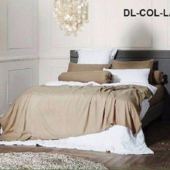 Dunlopillo ผ้าปูที่นอน+ปลอกหมอนหนุน 2ใบ+ปลอกหมอนข้าง 2ใบ ลายDL-COL-LATTE ขนาด 6ฟุต Dunlopillo ผ้าปูที่นอน+ปลอกหมอนหนุน 2ใบ+ปลอกหมอนข้าง 2ใบ ลายDL-COL-LATTE ขนาด 6ฟุต