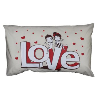 Good Company ปลอกหมอนเดี่ยว Pillowcase ลาย Love - สีครีม Good Company ปลอกหมอนเดี่ยว Pillowcase ลาย Love - สีครีม