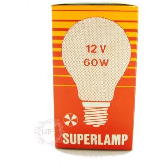 SUPERLAMP หลอดไฟซุปเปอร์แลมป์ 60W E27 12V เกลียว SUPERLAMP หลอดไฟซุปเปอร์แลมป์ 60W E27 12V เกลียว