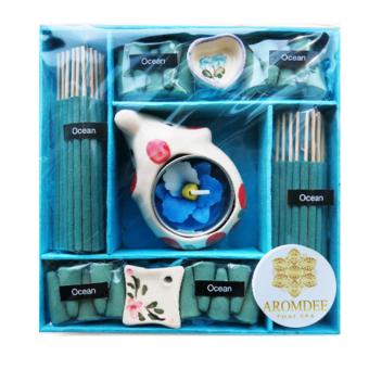 Aromdee premuim incense : ธูปหอมอโรมา กำยานหอม กลิ่นน้ำทะเล บรรจุในกล่องกระดาษสา สวยงาม Aromdee premuim incense : ธูปหอมอโรมา กำยานหอม กลิ่นน้ำทะเล บรรจุในกล่องกระดาษสา สวยงาม