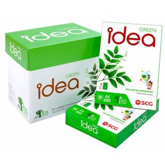 Idea Green กระดาษถ่ายเอกสาร A4 80แกรม (แพ็ค5รีม) ไอเดีย กรีน Idea Green กระดาษถ่ายเอกสาร A4 80แกรม (แพ็ค5รีม) ไอเดีย กรีน