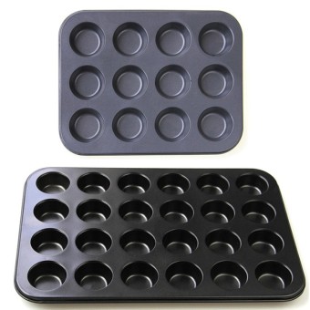 ถาดมัฟฟิน 12 หลุม เล็ก (Black) + ถาดมัฟฟิน 24 หลุม เล็ก (Black) ถาดมัฟฟิน 12 หลุม เล็ก (Black) + ถาดมัฟฟิน 24 หลุม เล็ก (Black)