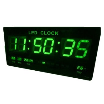 GooAB Shop นาฬิกา LED ติดฝาผนัง แบบบาง ขนาด 18 นิ้ว (ไฟสีเขียว) GooAB Shop นาฬิกา LED ติดฝาผนัง แบบบาง ขนาด 18 นิ้ว (ไฟสีเขียว)