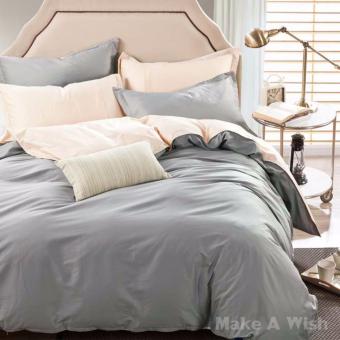 Lily Bedding ชุดผ้าปูที่นอน 6 ฟุต 6 ชิ้น พร้อมผ้านวม เกรด A ลาย BS036 - สีครีม/สีเทา Lily Bedding ชุดผ้าปูที่นอน 6 ฟุต 6 ชิ้น พร้อมผ้านวม เกรด A ลาย BS036 - สีครีม/สีเทา