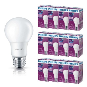 Philips หลอด LED BULB 10.5 วัตต์ ขั้ว E27 - แสงเดย์ไลท์ (12 ดวง) Philips หลอด LED BULB 10.5 วัตต์ ขั้ว E27 - แสงเดย์ไลท์ (12 ดวง)