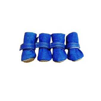 Dogacat รองเท้าสุนัข รองเท้าหมา รองเท้าแมว - ผ้ายีนส์ Dogacat รองเท้าสุนัข รองเท้าหมา รองเท้าแมว - ผ้ายีนส์
