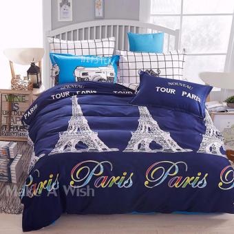 Lily ผ้าปูที่นอน 6 ฟุต 5 ชิ้น + ผ้านวม เกรดเอ รุ่น CT020 - Paris Lily ผ้าปูที่นอน 6 ฟุต 5 ชิ้น + ผ้านวม เกรดเอ รุ่น CT020 - Paris