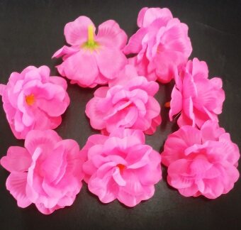 Dokpikul-หัวดอกกุหลาบมอญ ดอกไม้ปลอม ดอกไม้ผ้าประดิษฐ์ ขนาด 5.5ซม.แพค 100ดอก-สีชมพูเจ้าสาว Dokpikul-หัวดอกกุหลาบมอญ ดอกไม้ปลอม ดอกไม้ผ้าประดิษฐ์ ขนาด 5.5ซม.แพค 100ดอก-สีชมพูเจ้าสาว