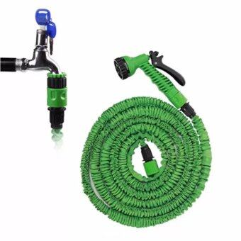 Elastic Hose สายยางยืดหด-in-หัวฉีดน้ำ 22.5เมตร/75FT จะขยายและสัญญา (สีเขียว) Elastic Hose สายยางยืดหด-in-หัวฉีดน้ำ 22.5เมตร/75FT จะขยายและสัญญา (สีเขียว)