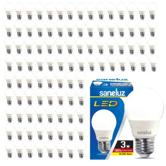Saneluz หลอดไฟ LED Bulb SZ 3W หลอดปิงปอง (Daylight แสงขาว) 100 หลอด Saneluz หลอดไฟ LED Bulb SZ 3W หลอดปิงปอง (Daylight แสงขาว) 100 หลอด