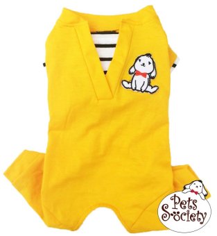 PetSociety เสื้อสุนัข เสื้อแมว ชุดกางเกงสี่ขา – สีเหลือง PetSociety เสื้อสุนัข เสื้อแมว ชุดกางเกงสี่ขา – สีเหลือง