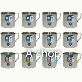 A-shop ถ้วยน้ำสแตนเลสขนาด 8 ซม. รุ่น JAGUAR LITE8 แพ็ค 12 ใบ A-shop ถ้วยน้ำสแตนเลสขนาด 8 ซม. รุ่น JAGUAR LITE8 แพ็ค 12 ใบ