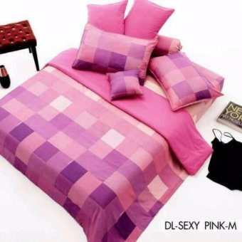 Dunlopillo ผ้าปูที่นอน+ปลอกหมอนหนุน 2ใบ+ปลอกหมอนข้าง 2ใบ ลายDL-SEXY PINK-M ขนาด 5ฟุต Dunlopillo ผ้าปูที่นอน+ปลอกหมอนหนุน 2ใบ+ปลอกหมอนข้าง 2ใบ ลายDL-SEXY PINK-M ขนาด 5ฟุต