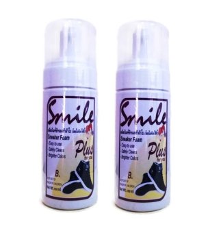 SMile Sneaker โฟมซักแห้งรองเท้าผ้าใบ(โดยไม่ต้องใช้น้ำ) ขนาด 150ml 2ขวด SMile Sneaker โฟมซักแห้งรองเท้าผ้าใบ(โดยไม่ต้องใช้น้ำ) ขนาด 150ml 2ขวด