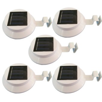 LED โคมไฟโซล่าเซลล์แบบกลม 3 LED (LED ขนาดใหญ่) แสงสีขาว ( ชุด 5 ชิ้น ) LED โคมไฟโซล่าเซลล์แบบกลม 3 LED (LED ขนาดใหญ่) แสงสีขาว ( ชุด 5 ชิ้น )