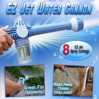 ปืนฉีดน้ำ/หัวฉีดน้ำอเนกประสงค์ (สีฟ้า) ปรับระดับ 8 แรงดัน EZ JET WATER CANNON ปืนฉีดน้ำ/หัวฉีดน้ำอเนกประสงค์ (สีฟ้า) ปรับระดับ 8 แรงดัน EZ JET WATER CANNON