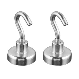 D20mm ตะขอแม่เหล็ก-เงิน (2ชิ้น) D20mm ตะขอแม่เหล็ก-เงิน (2ชิ้น)