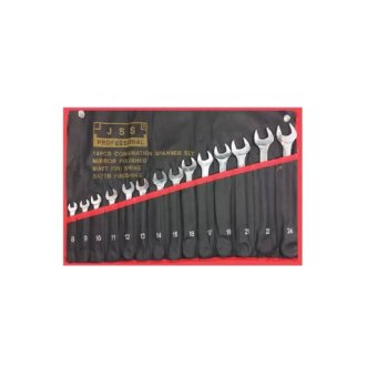 Tools Pro JSS เครื่องมือช่าง ประแจแหวนข้างปากตาย 14 ตัวชุด เบอร์ 8-24 MM Tools Pro JSS เครื่องมือช่าง ประแจแหวนข้างปากตาย 14 ตัวชุด เบอร์ 8-24 MM