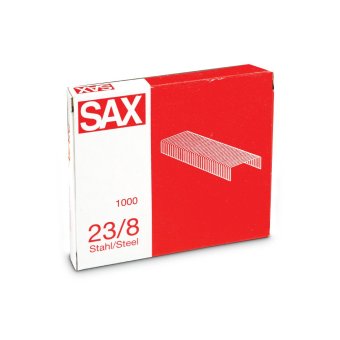 SAX ลวดเย็บกระดาษ เบอร์ 23/8 (10 ชุด) SAX ลวดเย็บกระดาษ เบอร์ 23/8 (10 ชุด)