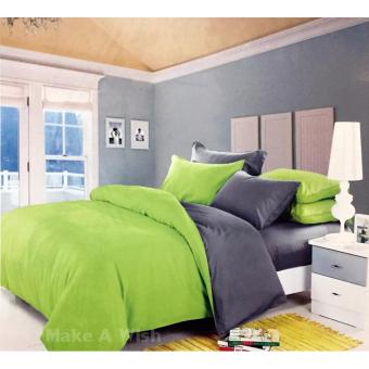 Lily Bedding ชุดผ้าปูที่นอน 6 ฟุต 6 ชิ้น พร้อมผ้านวม เกรด A ลาย BS033 - สีเทา/สีเขียว Lily Bedding ชุดผ้าปูที่นอน 6 ฟุต 6 ชิ้น พร้อมผ้านวม เกรด A ลาย BS033 - สีเทา/สีเขียว