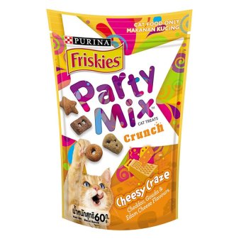 ขายยกลัง Friskies Party Mix CheesyCraze ฟริสกี้ส์ ปาร์ตี้มิกซ์ ขนมแมว สูตรชีสซี่เครซ รสเชดดาร์ กัวร์ด้าร์และอีแดมชีส 16packs x 60g ขายยกลัง Friskies Party Mix CheesyCraze ฟริสกี้ส์ ปาร์ตี้มิกซ์ ขนมแมว สูตรชีสซี่เครซ รสเชดดาร์ กัวร์ด้าร์และอีแดมชีส 16packs x 60g