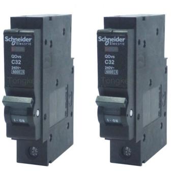 Schneider Electric เซอร์กิตเบรกเกอร์ 32A แพ็คคู่ Schneider Electric เซอร์กิตเบรกเกอร์ 32A แพ็คคู่