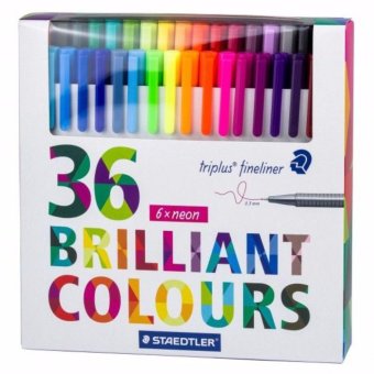 Staedtler ชุดปากกา Staedtler triplus fibre tip pens 36 brilliant colors 0.3 mm. Staedtler ชุดปากกา Staedtler triplus fibre tip pens 36 brilliant colors 0.3 mm.