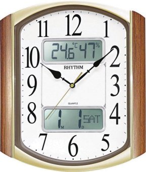 RHYTHM นาฬิกาแขวนพลาสติก รุ่น CFG708NR06 - Brown RHYTHM นาฬิกาแขวนพลาสติก รุ่น CFG708NR06 - Brown