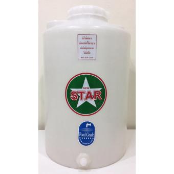STAR ถังเก็บน้ำ ขนาด 50 ลิตร ทรงกลม (สีขาว) มีรูสำหรับใส่ก๊อกน้ำขนาด 4 หุน STAR ถังเก็บน้ำ ขนาด 50 ลิตร ทรงกลม (สีขาว) มีรูสำหรับใส่ก๊อกน้ำขนาด 4 หุน
