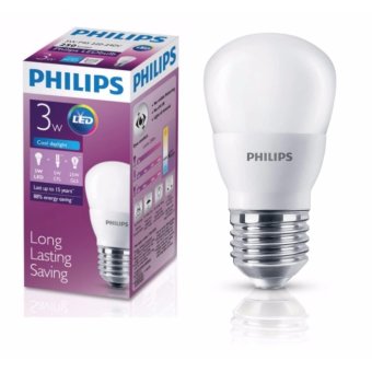 Philips หลอด LED BULB 3 วัตต์ ขั้ว E27 แสงเดย์ไลท์ Philips หลอด LED BULB 3 วัตต์ ขั้ว E27 แสงเดย์ไลท์