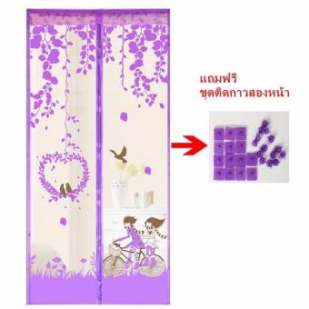 ST ม่านประตูกันยุง ลายจักรยาน(สีม่วง) ST ม่านประตูกันยุง ลายจักรยาน(สีม่วง)