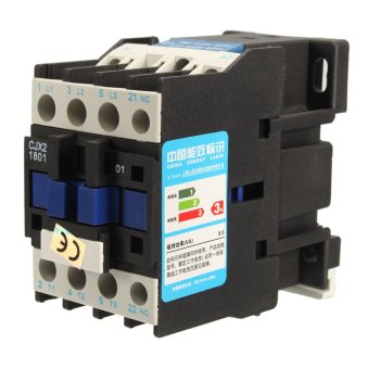 คอนแทครีเลย์มอเตอร์สตาร์ทมอเตอร์แอร์ CJX2-1801 3 เสา+1NC 380โวลต์ 18 amps ขด 4/7, 5KW คอนแทครีเลย์มอเตอร์สตาร์ทมอเตอร์แอร์ CJX2-1801 3 เสา+1NC 380โวลต์ 18 amps ขด 4/7, 5KW