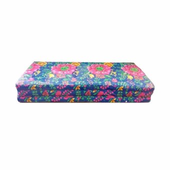DSB Decor ที่นอนนุ่น 4ฟุต 3 พับ ( สีน้ำเงิน ) รุ่น Flowers DSB Decor ที่นอนนุ่น 4ฟุต 3 พับ ( สีน้ำเงิน ) รุ่น Flowers