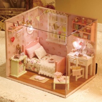 DIY Sunshine Angel Bedroom ชุดห้องนอนแห่งความสุข พร้อมอุปกรณ์ไฟและอะคริลิกกันฝุ่น DIY Sunshine Angel Bedroom ชุดห้องนอนแห่งความสุข พร้อมอุปกรณ์ไฟและอะคริลิกกันฝุ่น