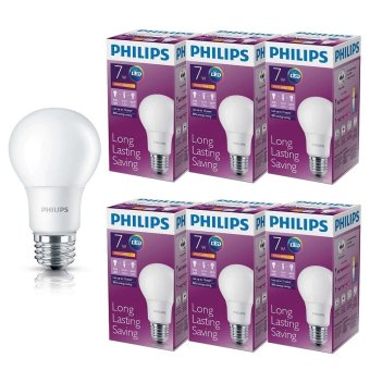 Philips หลอด LED BULB 7 วัตต์ ขั่ว E27 แสงวอร์มไวท์ (6 ดวง) Philips หลอด LED BULB 7 วัตต์ ขั่ว E27 แสงวอร์มไวท์ (6 ดวง)