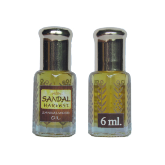 SandalHarvest ไม้จันทน์ Sandalwood Oil น้ำมันไม้หอมแก่นจันทร์ ไม้จันทร์หอม หอมอโรม่า แท้ 100% ไม่มีน้ำหอม ไม่เจือจาง ไม่ไส่สี 6 ml. SandalHarvest ไม้จันทน์ Sandalwood Oil น้ำมันไม้หอมแก่นจันทร์ ไม้จันทร์หอม หอมอโรม่า แท้ 100% ไม่มีน้ำหอม ไม่เจือจาง ไม่ไส่สี 6 ml.