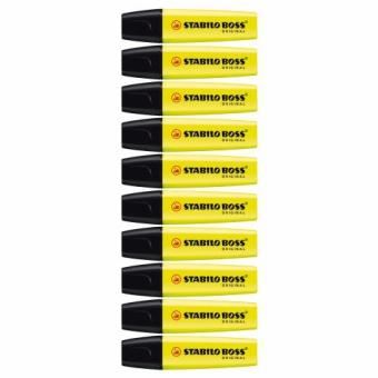 STABILO Boss Original ปากกาเน้นข้อความ ชุด 10 ด้าม - Yellow STABILO Boss Original ปากกาเน้นข้อความ ชุด 10 ด้าม - Yellow