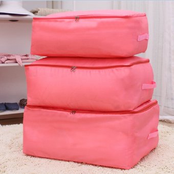 Gracefulvara กระเป๋าผ้าห่มเสื้อผ้าพับเก็บ (สีชมพู) Gracefulvara กระเป๋าผ้าห่มเสื้อผ้าพับเก็บ (สีชมพู)