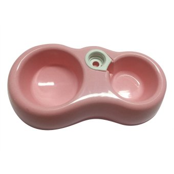 ชามพลาสติกคู่ สำหรับสุนัข (สีชมพู) ชามพลาสติกคู่ สำหรับสุนัข (สีชมพู)